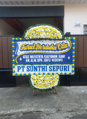 Papan Bunga Duka di Bonti